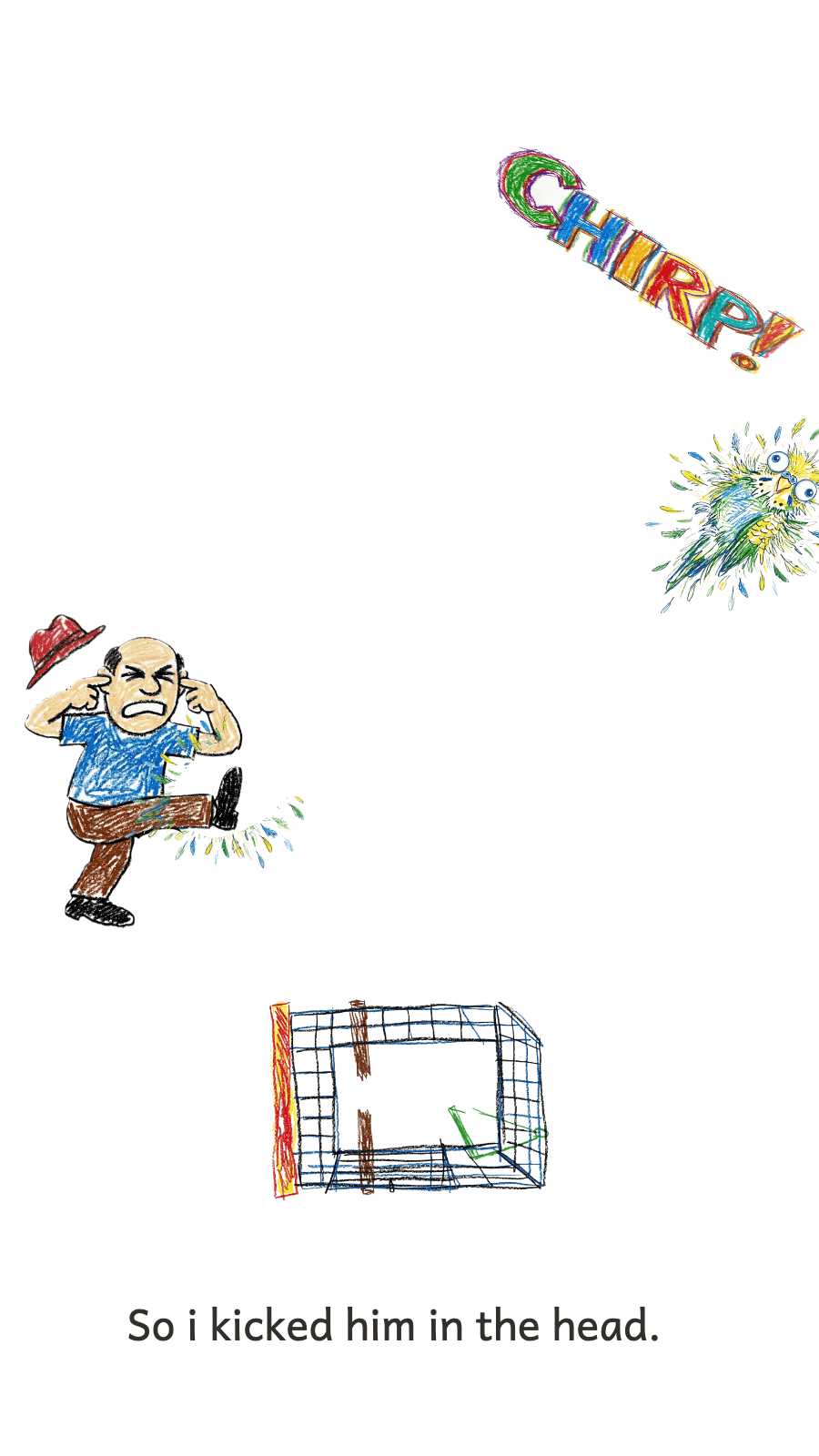 Page 4: So i kicked him in the head.